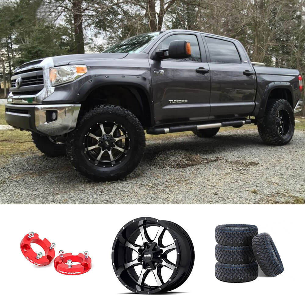 2015 Toyota Tundra 20x10" Wheels + Tires + Suspension Package Deal #PKG003